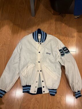 True Vintage White Varsity Jacket